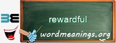 WordMeaning blackboard for rewardful